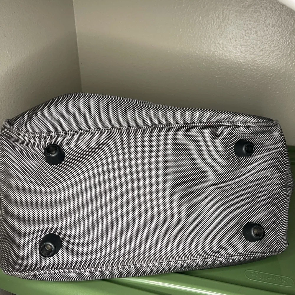 Swiss Gear Gray Briefcase Messenger Shoulder Bag Nylon Work School Carry On - Picture 4 of 7